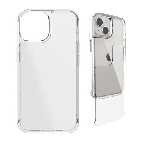 グルマンディーズ iPhone 15/14/13用耐衝撃ケース SHOWCASE+ クリア SWC-15CL