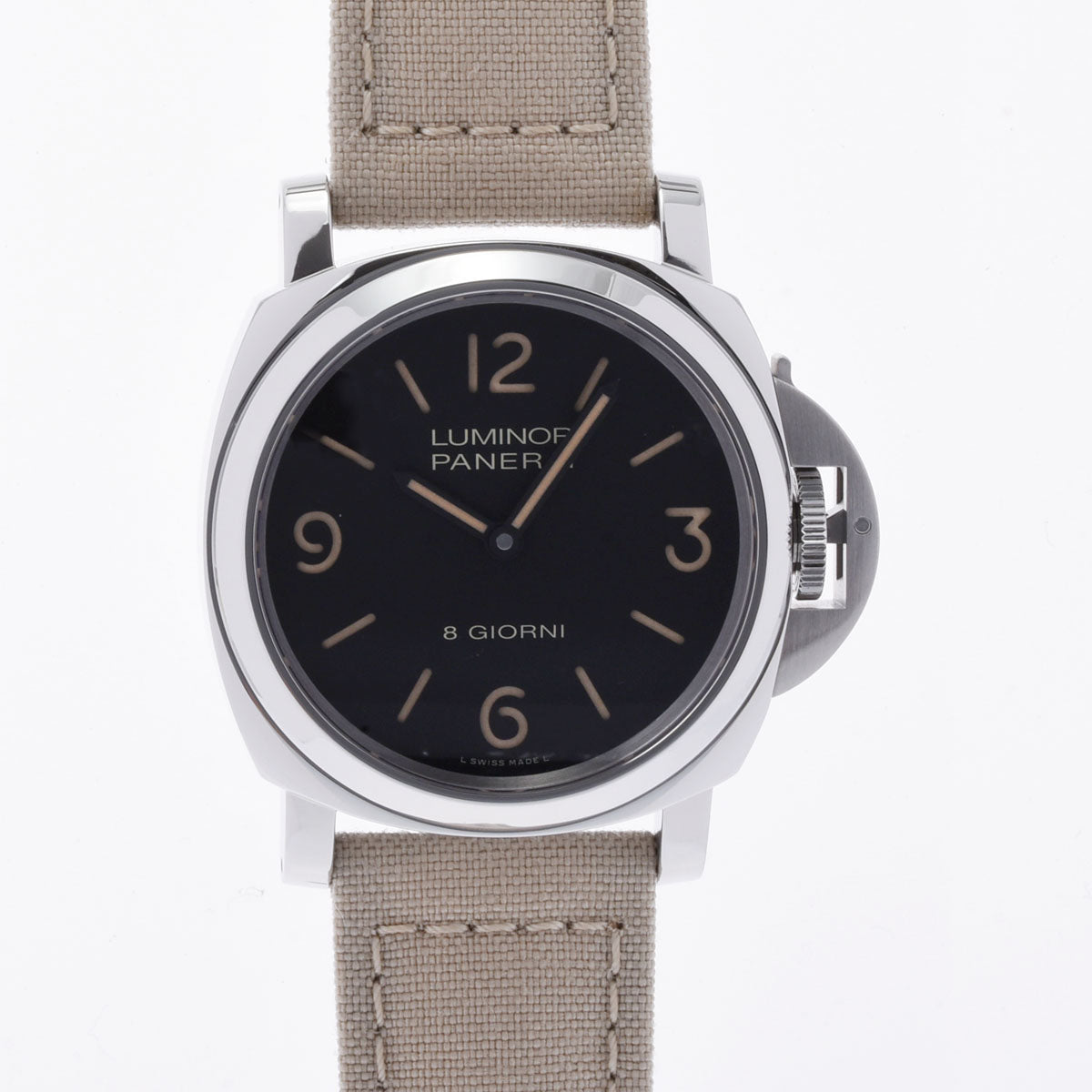 OFFICINE PANERAI オフィチーネパネライ ルミノール PAM00914 メンズ SS/革 腕時計 手巻き ブラック文字盤 Aランク 中古 