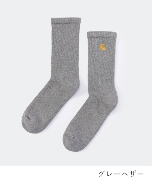 カーハート Carhartt I029421 靴下 メンズ レディース WIP チェイスソックス シンプル ブランドロゴ フリーサイズ CHASE SOCKS