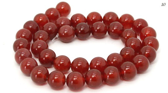 天然石 ビーズ ライン 卸売　カーネリアン　丸玉(ラウンド)ビーズ　10mm　carnelian-round-10