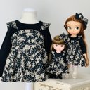 リバティ ワンピース 26cmドール 服  子供服 お揃い 30cmドール マロリー