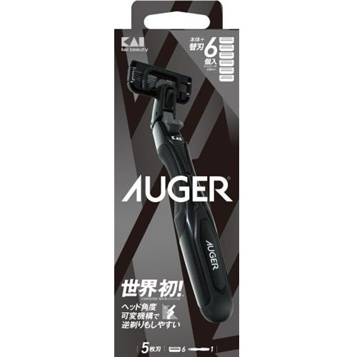 貝印 000GA0088 AUGER コンボパック ホルダー+替刃6個付