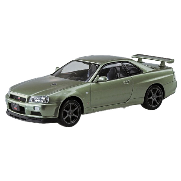 アオシマ 1/32 ニッサン R34スカイライン GT-R ニュル(ミレニアムジェイド) ザ・スナップキット No.11-D Aｽﾅﾂﾌﾟ11DR34ｽｶｲﾗｲﾝGTRMJ