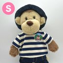 JELLYCAT ジェリーキャット バシュフル Sサイズ用 ネイビー アイボリー ボーダー 着せ替え 洋服 コスチューム