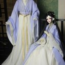 BJD DOLL ドール服 漢服 3点セット1/3サイズ 1/4サイズ 1/6ドール衣装 bjd1/3 doll服 球体関節人形服 ブルー 女の子 中国古代風のワンピース 中国古代風の美少年服 男