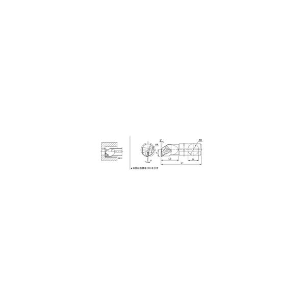 京セラ（KYOCERA） ソリッドCBN用ボーリングバーS25X-CTUNR11-30A S25X-CTUNR11-30A 1個（直送品）