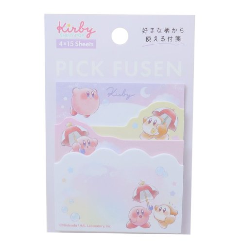 星のカービィ 付箋 PICK FUSEN ふせん MELTY SKY カミオジャパン 事務用品 キャラクター グッズ