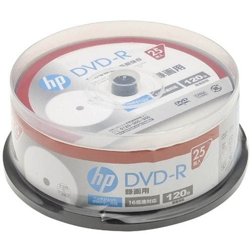 ヒューレットパッカード DR120CHPW25PA 16倍速対応DVD-R 120分 25枚パック