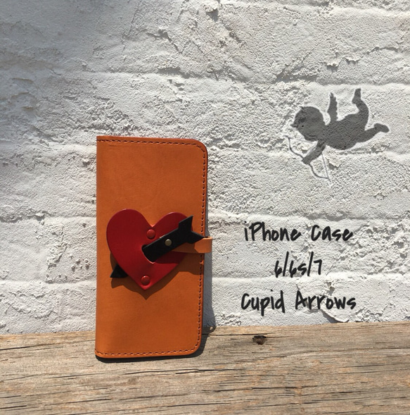 iPhoneケース Cupid Arrows iPhone6/6s/7 Camel