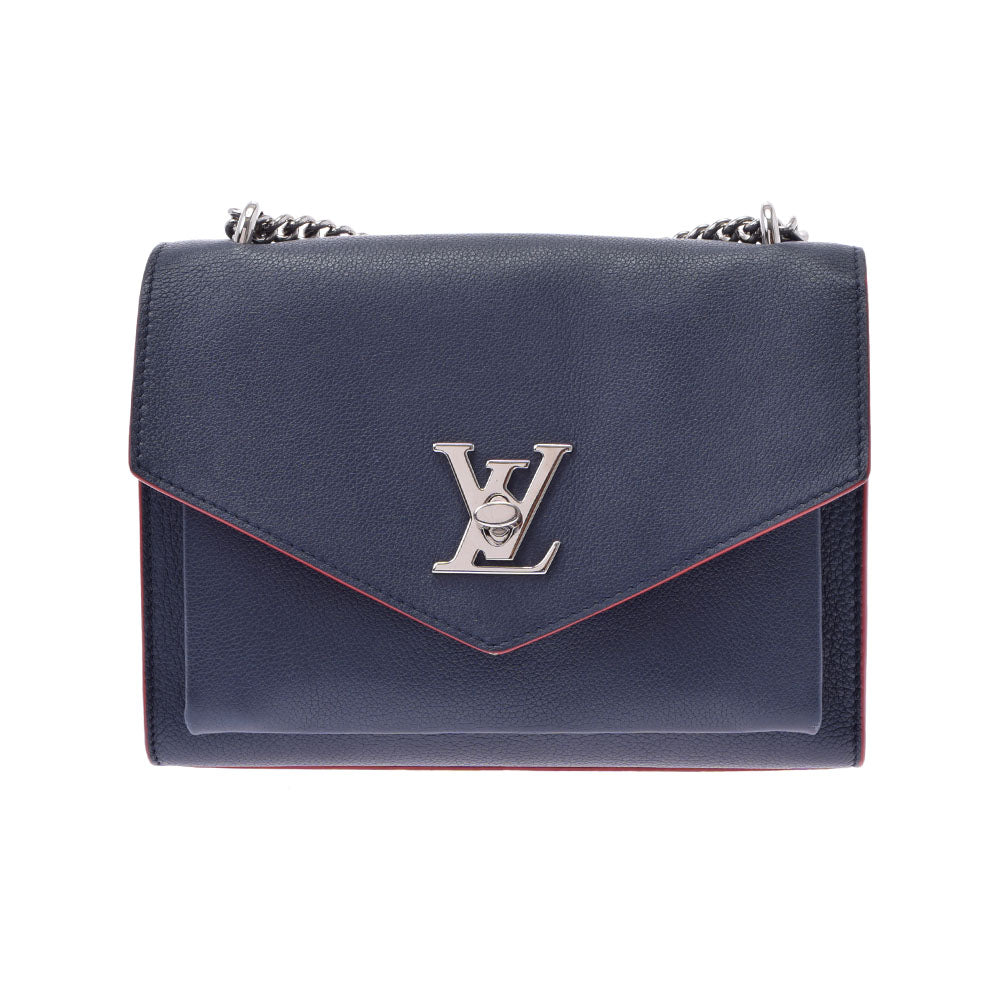 LOUIS VUITTON ルイヴィトン マイロックミーチェーン マリーヌルージュ（ネイビー系） M53196 レディース レザー ショルダーバッグ Aランク 中古 