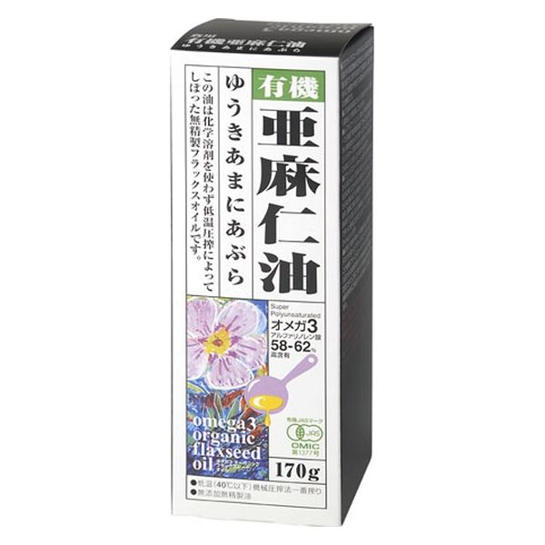 紅花食品 有機亜麻仁油 170g x12 4976683001152 1セット(12個)（直送品）