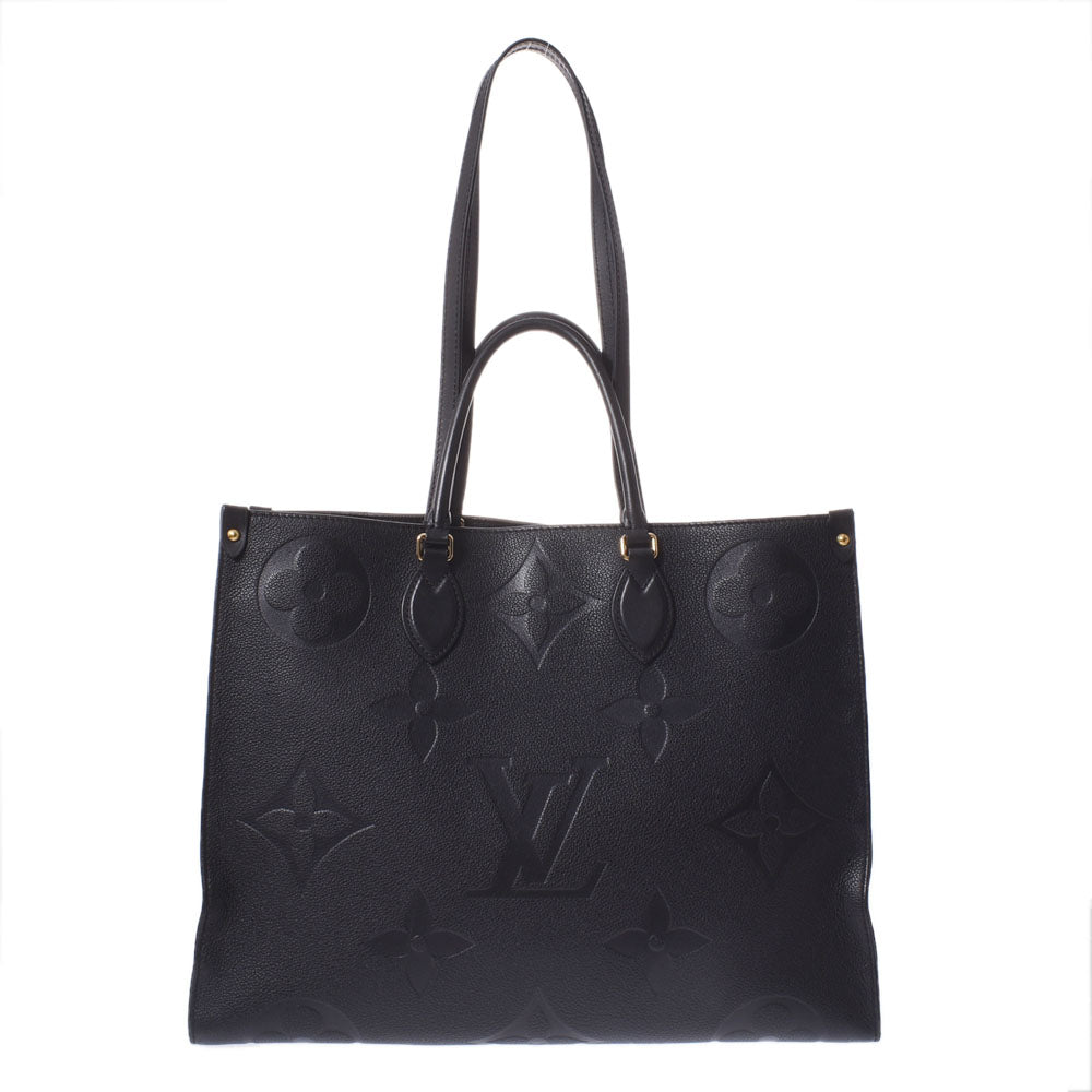 LOUIS VUITTON ルイヴィトン モノグラム アンプラント オンザゴーGM ノワール（黒） M44925 ユニセックス レザー 2WAYバッグ Aランク 中古 