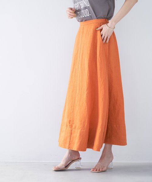 overdye flare skirt