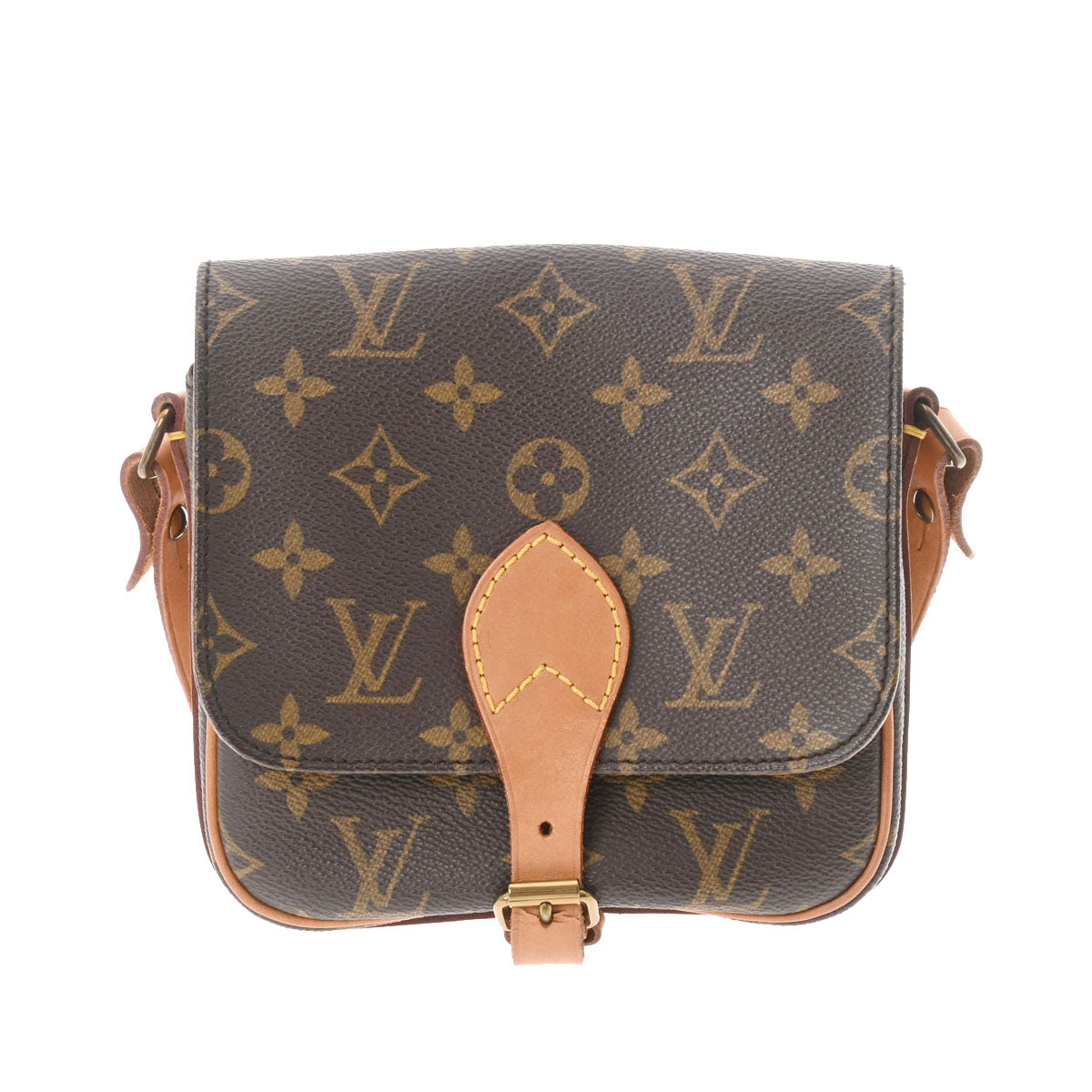 LOUIS VUITTON ルイヴィトン モノグラム ミニカルトシエール  ブラウン M51254 レディース モノグラムキャンバス ショルダーバッグ Bランク 中古 