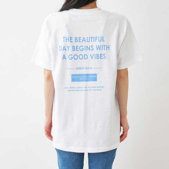 Happy mind Tシャツ ホワイト