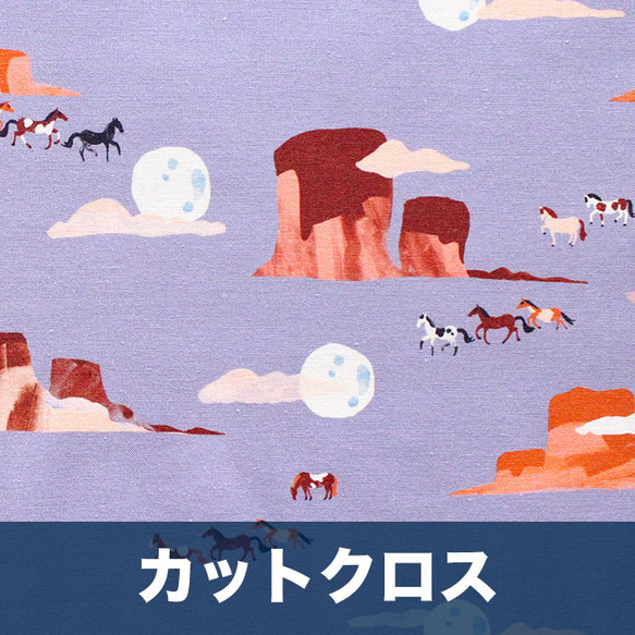 カットクロス Cloud9 Fabrics Arid Wilderness 227050 Moonlit Mustang