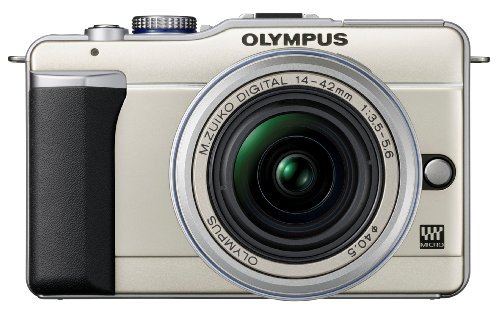 OLYMPUS ミラーレス一眼 PEN E-PL1レンズキット シャンパンゴールド E-PL1 LKIT GLD【中古品】