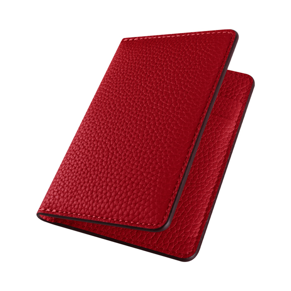 窓付き 薄型 カードケース 名刺入れ レッド＜COPCC26B-Red＞