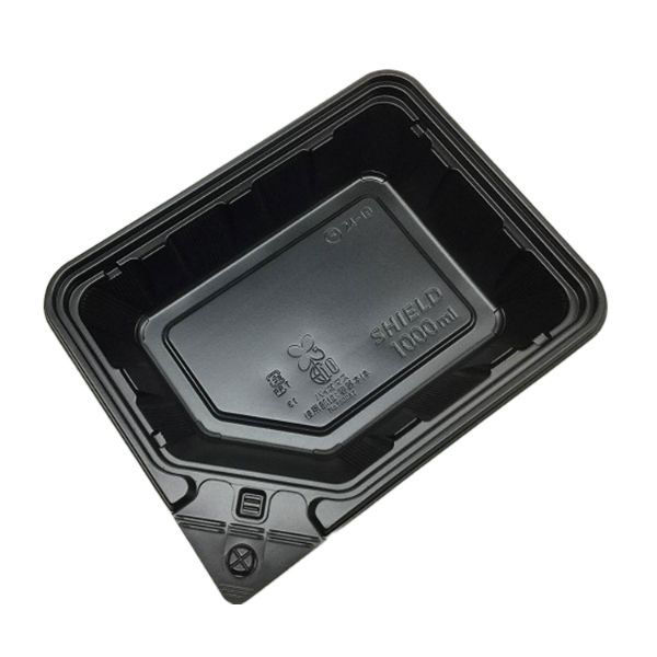 中央化学 弁当容器 BCT シールド 24-19 BK 身 12203 1ケース(400個(50個×8))（直送品）