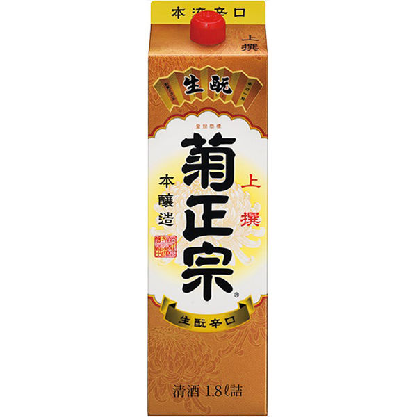 菊正宗酒造 上撰 さけ パック 本醸造 1.8L 1セット（6本） 日本酒