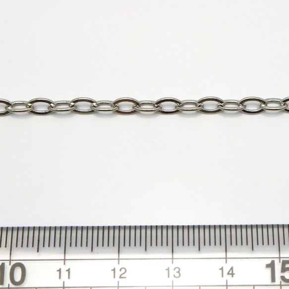 k-chain-A-rhodium-10 チェーン(ニッケルフリー ロジウム）【10cm】