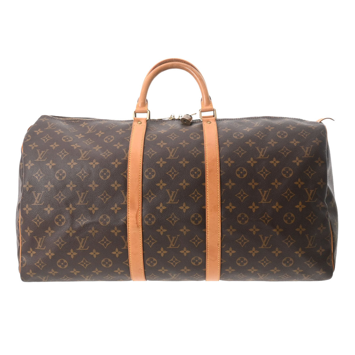 LOUIS VUITTON ルイヴィトン モノグラム キーポル 55 ブラウン M41424 ユニセックス モノグラムキャンバス ボストンバッグ Bランク 中古 