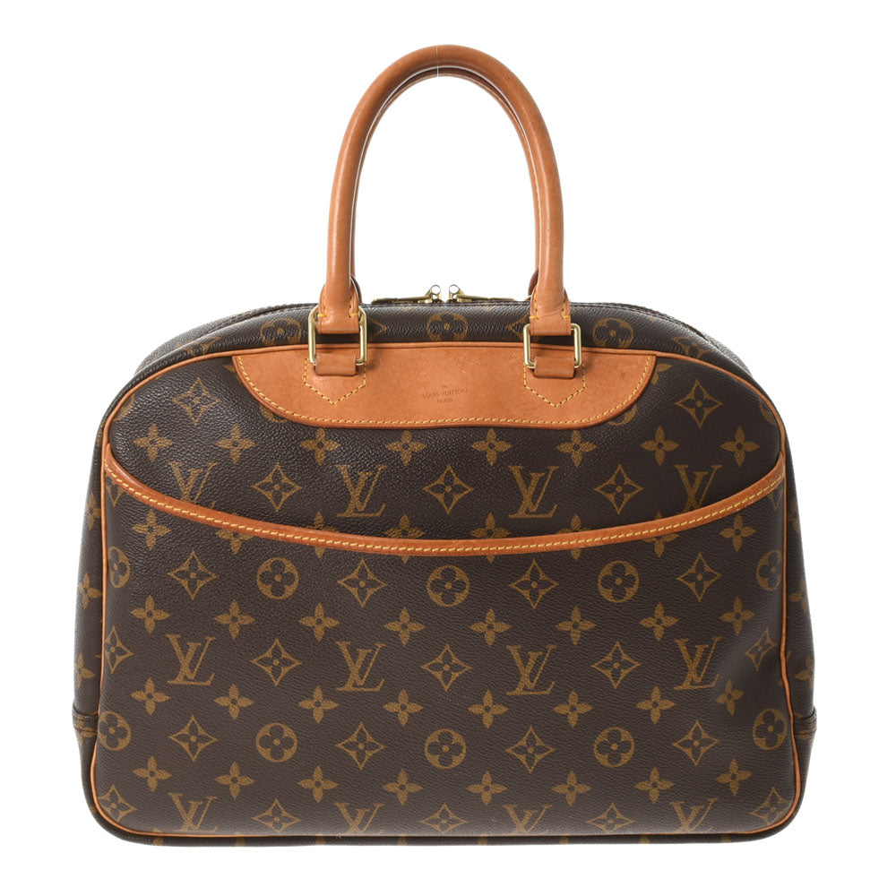 LOUIS VUITTON ルイヴィトン モノグラム ドーヴィル ブラウン M47270 ユニセックス モノグラムキャンバス ハンドバッグ Bランク 中古 