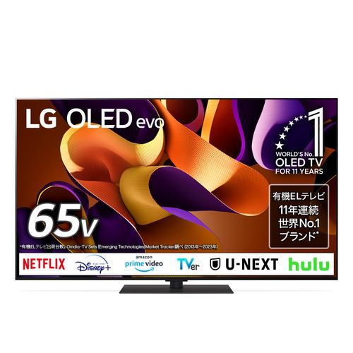 LG Electorinics Japan OLED65G4PJB 有機ELテレビ 65V型 ／4K対応 ／BS 4Kチューナー内蔵 ／YouTube対応 ／Netflix対応ブラック