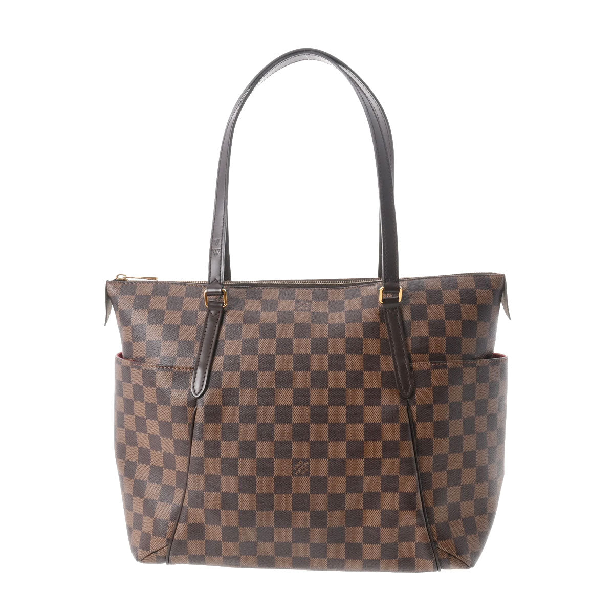 LOUIS VUITTON ルイヴィトン ダミエ トータリーMM ブラウン N41281 ユニセックス ダミエキャンバス トートバッグ ABランク 中古 