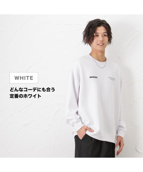 MOSSIMO モッシモ ポンチ素材 プリントトレーナー 2173－1800