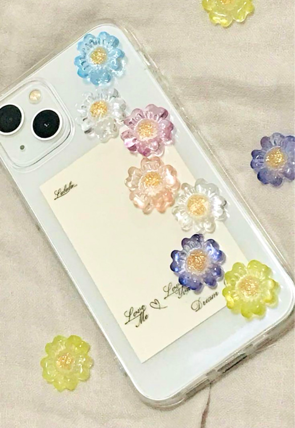 カラフルなお花のiPhoneケース