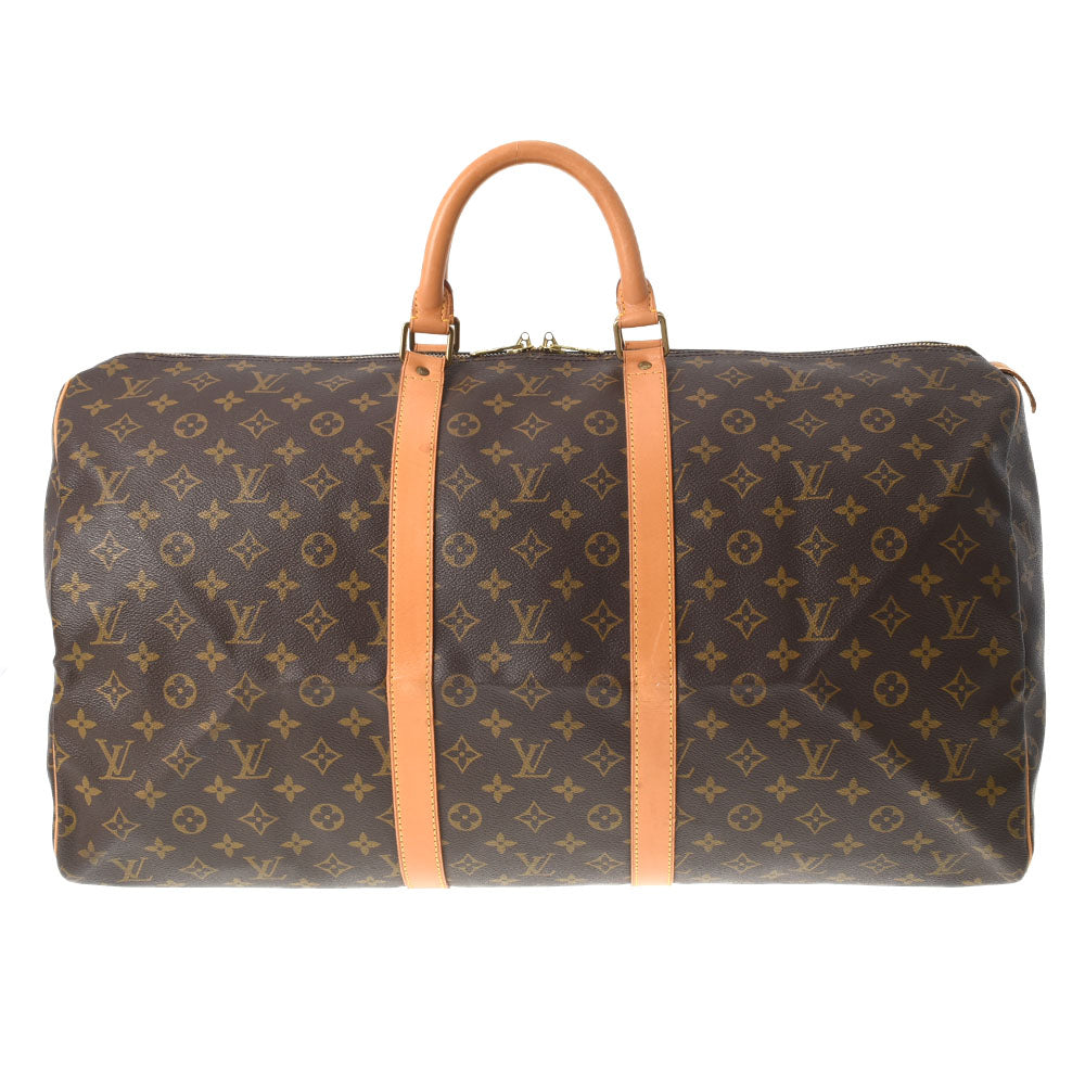 LOUIS VUITTON ルイヴィトン モノグラム キーポル55 ブラウン M41424 ユニセックス モノグラムキャンバス ボストンバッグ Bランク 中古 