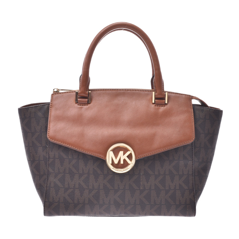 Michael Kors マイケルコース 2WAYバッグ 茶 レディース レザー ハンドバッグ Aランク 中古 