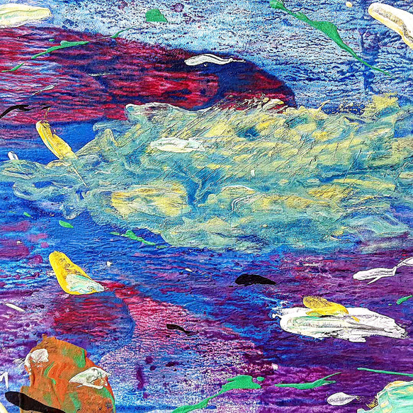 抽象画 現代アート 原画「駆逐艦」