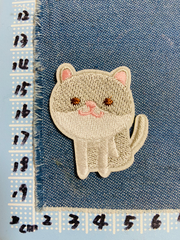 可愛い動物刺繍アイロンワッペン刺繍アイロンウサギ　うさぎ猫