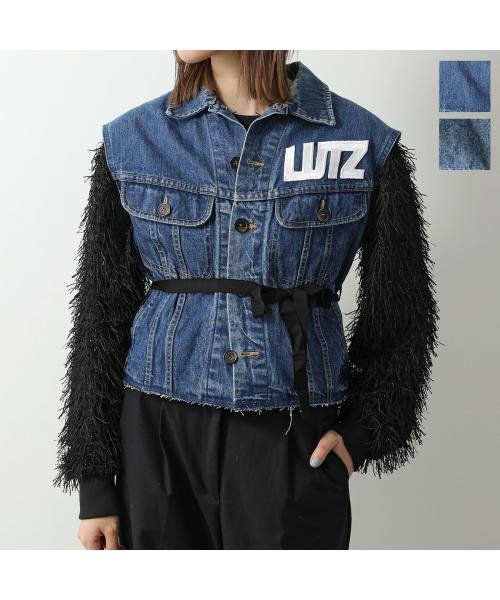 Lutz Huelle デニム ベスト FLIP DENIM VEST ウォッシュ ロゴ