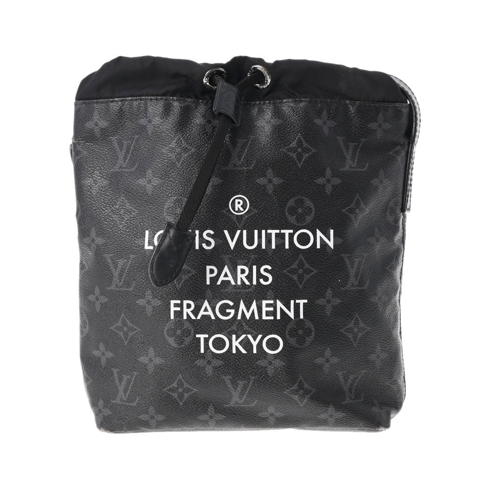 LOUIS VUITTON ルイヴィトン モノグラム エクリプス ナノバッグ フラグメントコラボ 黒 M43418 メンズ モノグラムエクリプス ショルダーバッグ Bランク 中古 