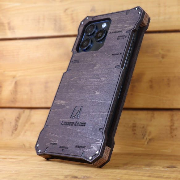 iPhone15 ケース 木製 耐衝撃 ウッド wood case 木 本革 15/plus/Pro/Promax