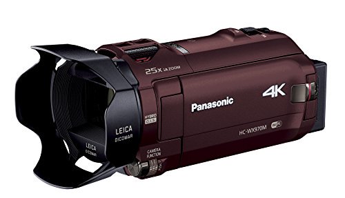 Panasonic 4Kビデオカメラ WX970M ワイプ撮り 軽量447g ブラウン HC-WX970M-T【中古品】