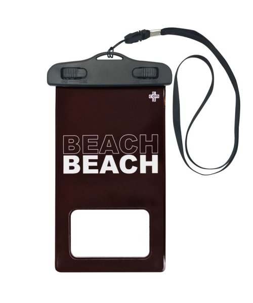 防水ポーチ シーディーエム cdm BEACH バーガンディ iphone xperia galaxy 多機種対応 スマホケース