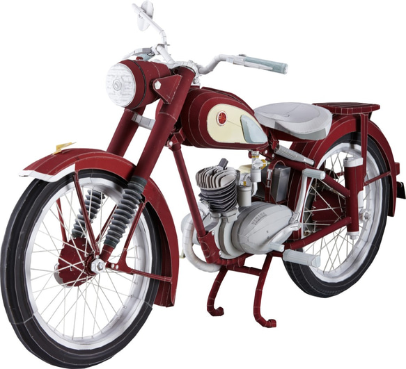 超精密バイクペーパークラフトYAMAHA YA-1