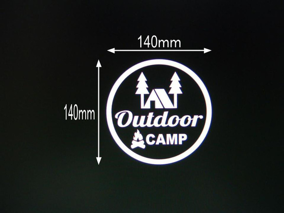 OUTDOOR CAMP　カッティングステッカー　３