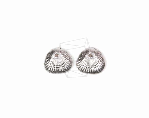 PDT-1179-MR【4個入り】シェルペンダント,Shell Charms, Clam Shell