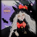 『Happy???? HelloHalloween』猫耳フードケープ 【単品】40cm対応ドール