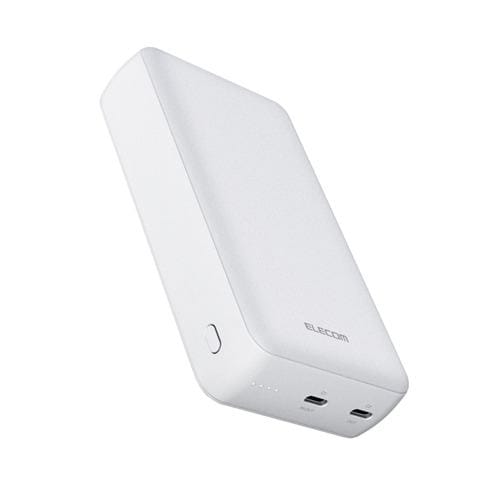 エレコム DE-C52-20000WH 20000mAh 2C PD20W モバイルバッテリー ホワイト