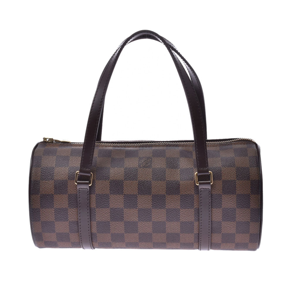 LOUIS VUITTON ルイヴィトン ダミエ パピヨンPM ブラウン N51304 レディース ダミエキャンバス レザー ハンドバッグ ABランク 中古 