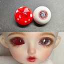 【12mm14mm16mm18mm】 ドールアイ ハンドメイドドール bjd 目 サイズ14/7 オビツ11アイ-4596