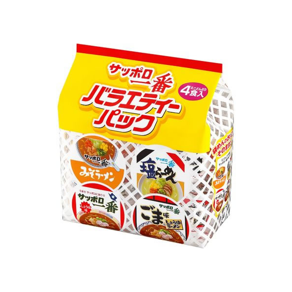 サンヨー食品 サッポロ一番 ミニどんぶり バラエティーパック4食入 FCC7633