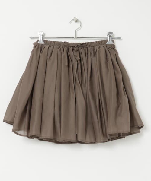 AMOMENTO　COTTON SHIRRING SKORTS