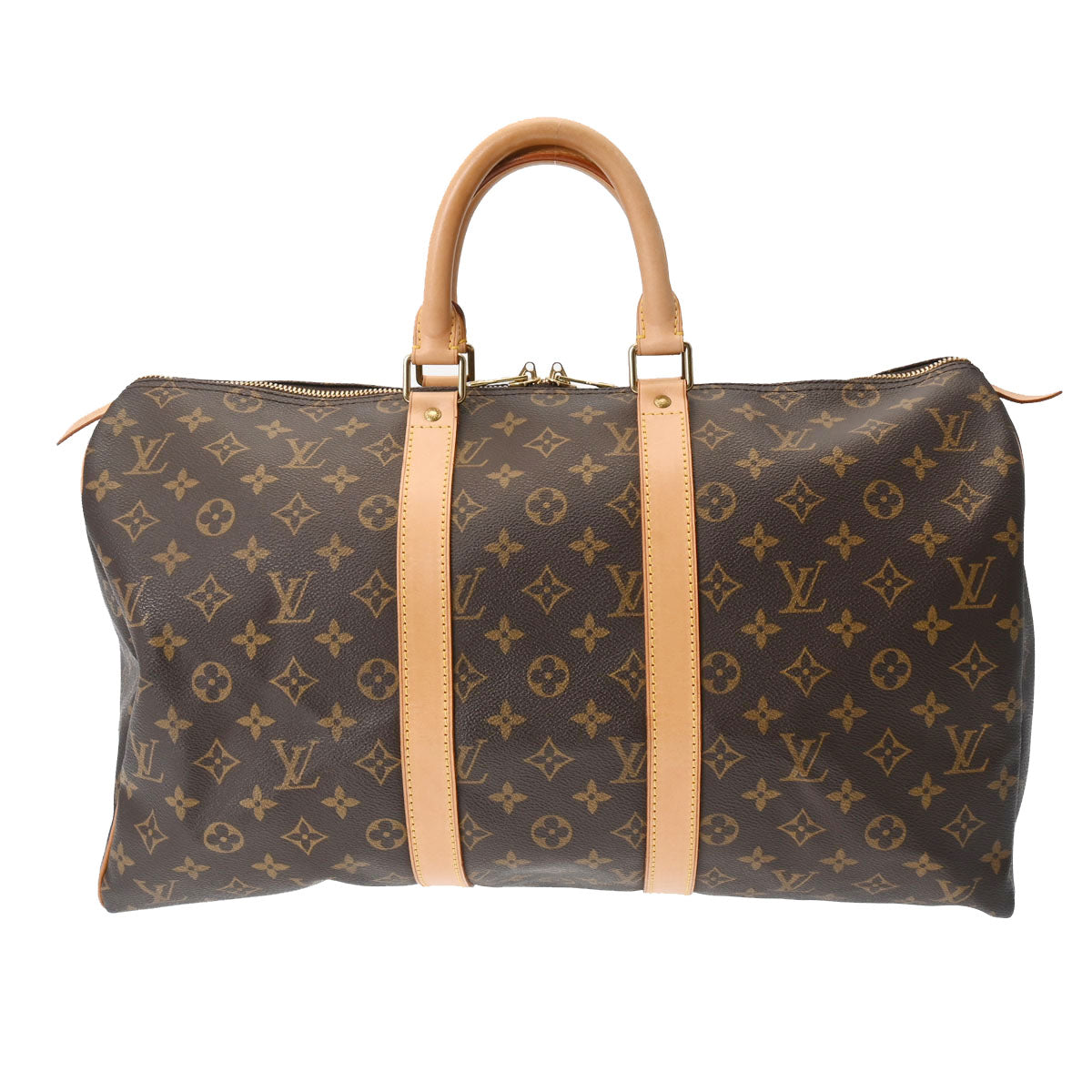 LOUIS VUITTON ルイヴィトン モノグラム キーポル 45 ブラウン M41428 ユニセックス モノグラムキャンバス ボストンバッグ ABランク 中古 